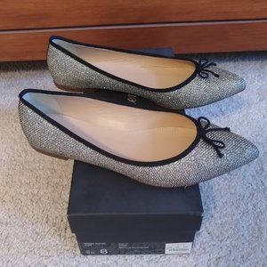 J.Crew Metallic Gemma Ballet Flats